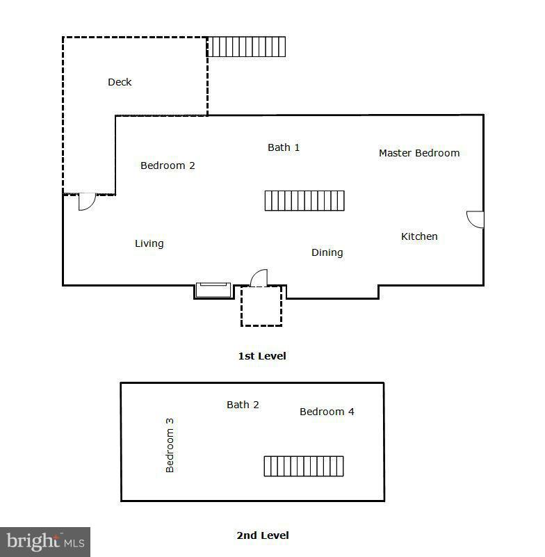 7305 Prince George Road Pikesville, MD 21207 - Photo 29 of 30 Floor Plan - Level 1 and 2