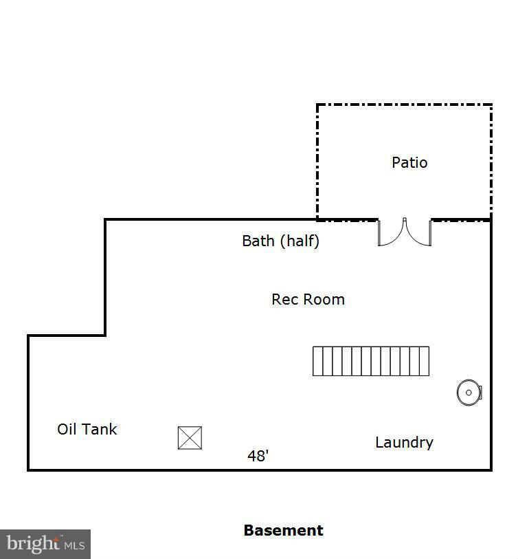 7305 Prince George Road Pikesville, MD 21207 - Photo 30 of 30 Floor Plan - Basement