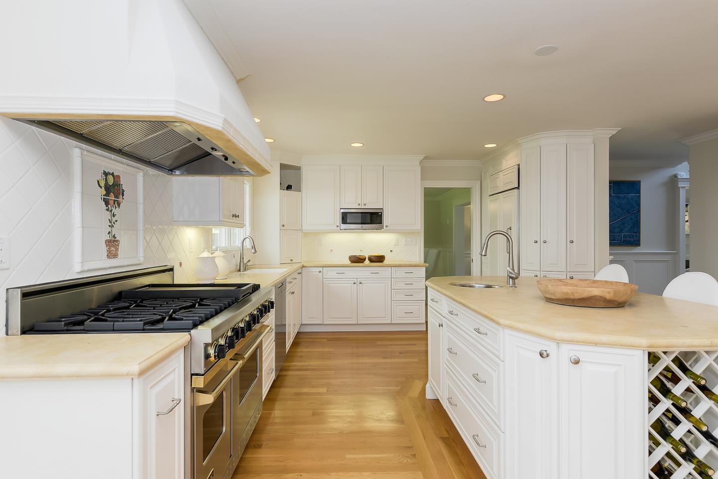 277 Delphi Circle Los Altos, CA 94022 - Photo 8 of 28 a kitchen with stainless steel appliances granite countertop a stove and a sink
