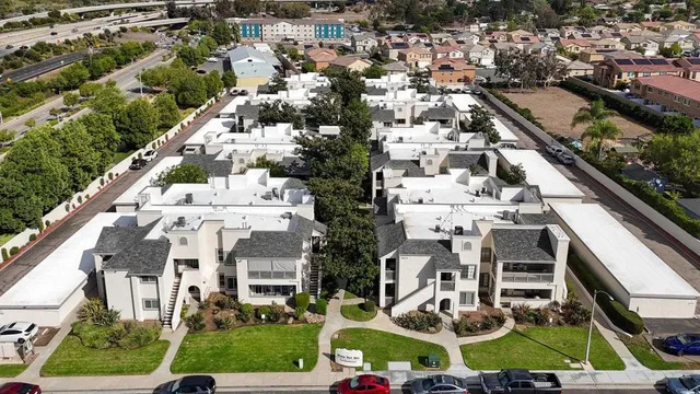 a view of city and mountain