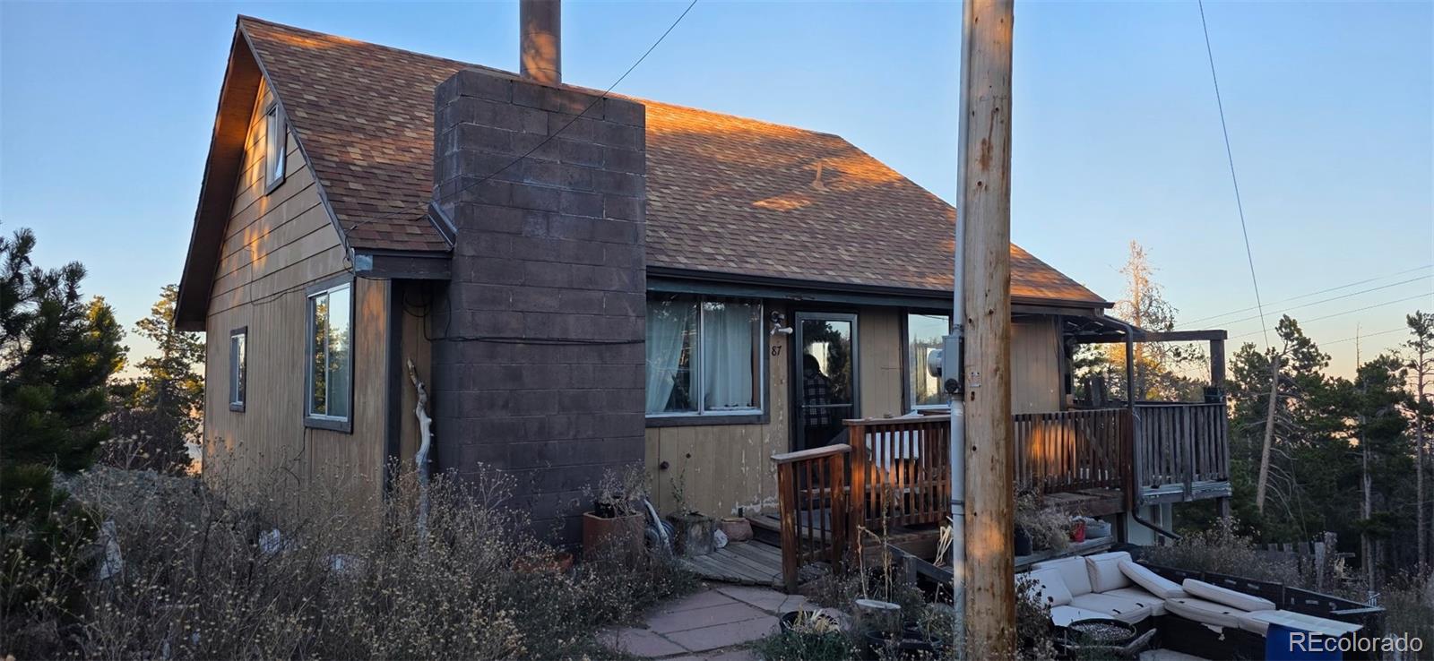 a brick building with a large windows