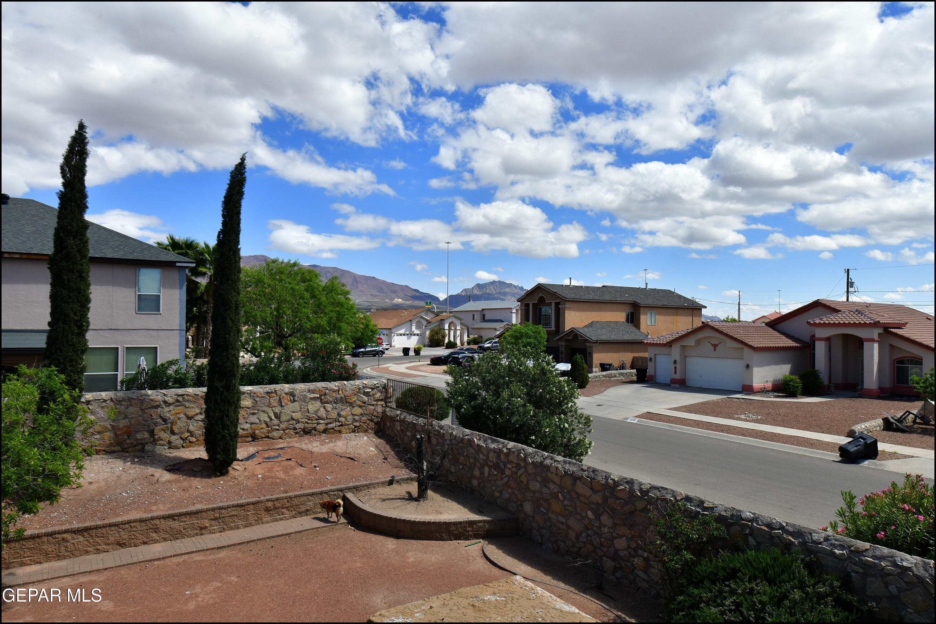 7350 Navidad Way Canutillo, TX 79835 - Photo 31 of 49 a front view of a house with garden