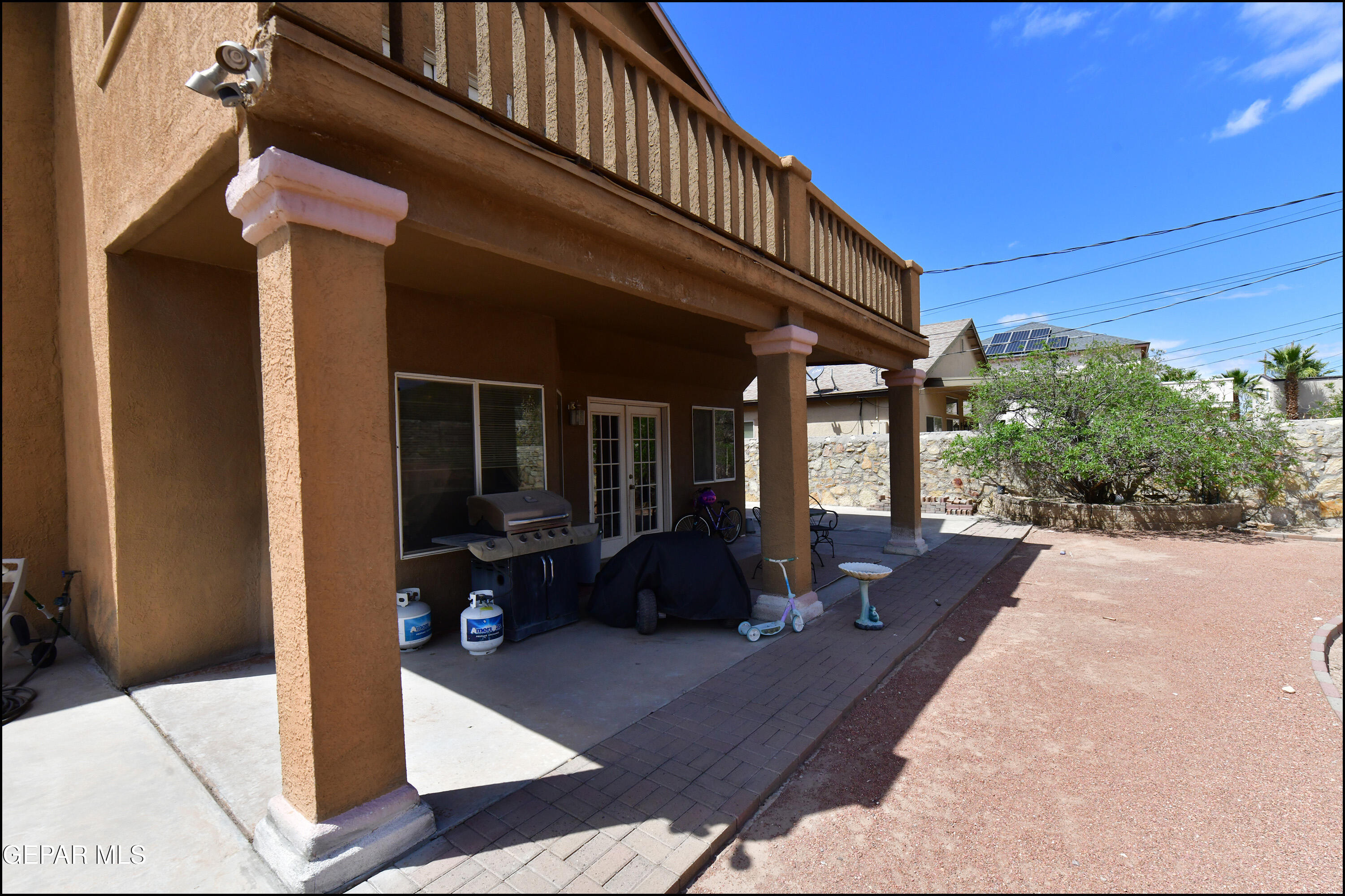 7350 Navidad Way Canutillo, TX 79835 - Photo 43 of 49 a view of a house with backyard porch and sitting area