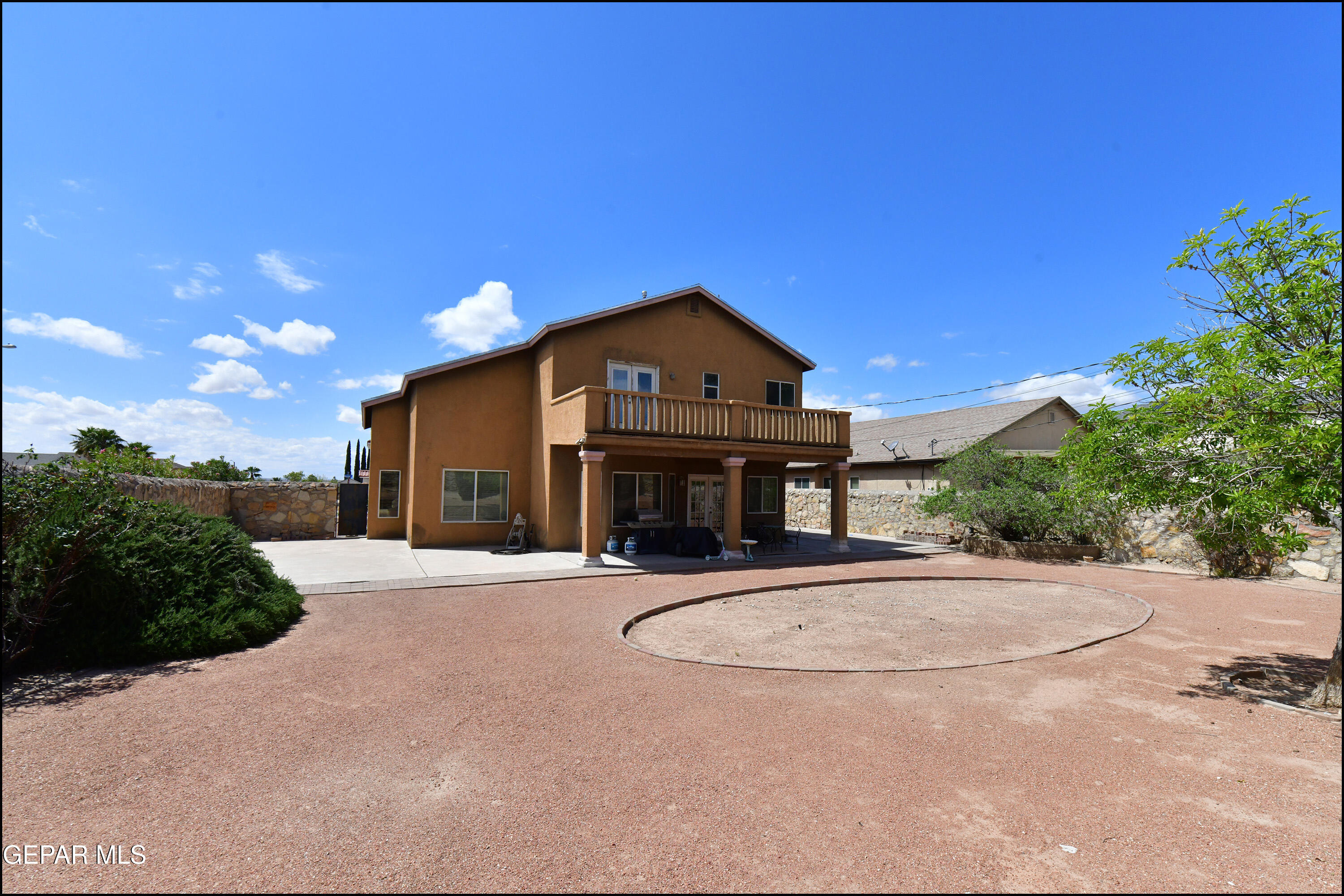 7350 Navidad Way Canutillo, TX 79835 - Photo 45 of 49 a front view of a house with a yard
