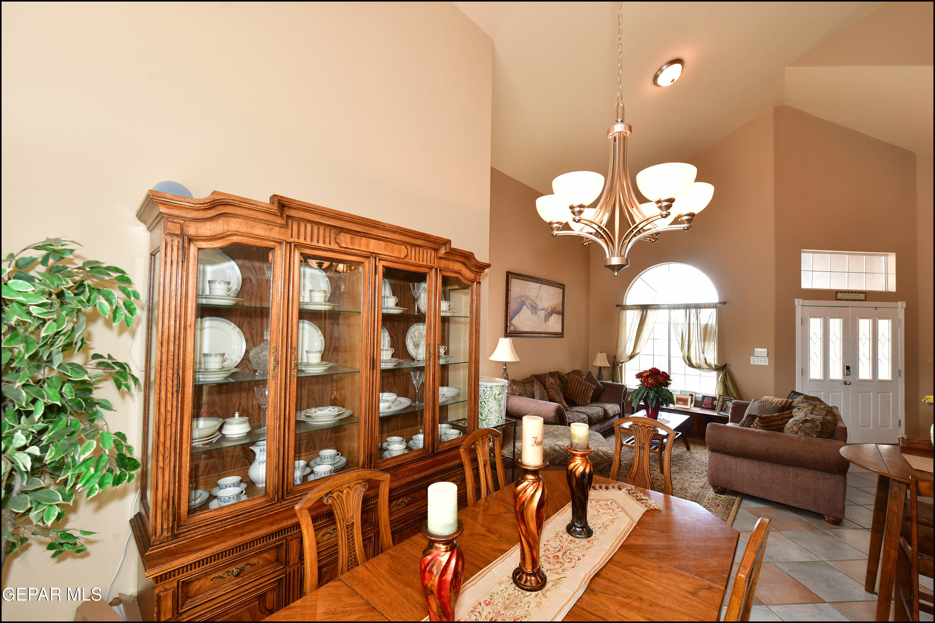 7350 Navidad Way Canutillo, TX 79835 - Photo 10 of 49 a view of a living room and chandelier
