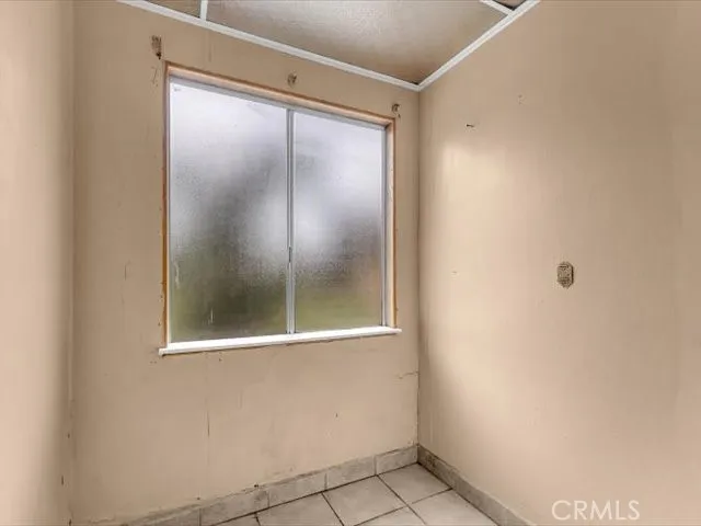 a view of a wooden door