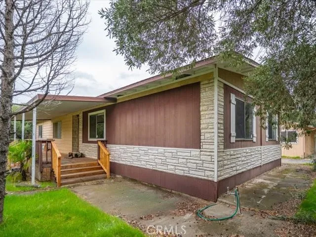 a view of a field with an ocean