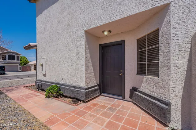 a view of front door of house
