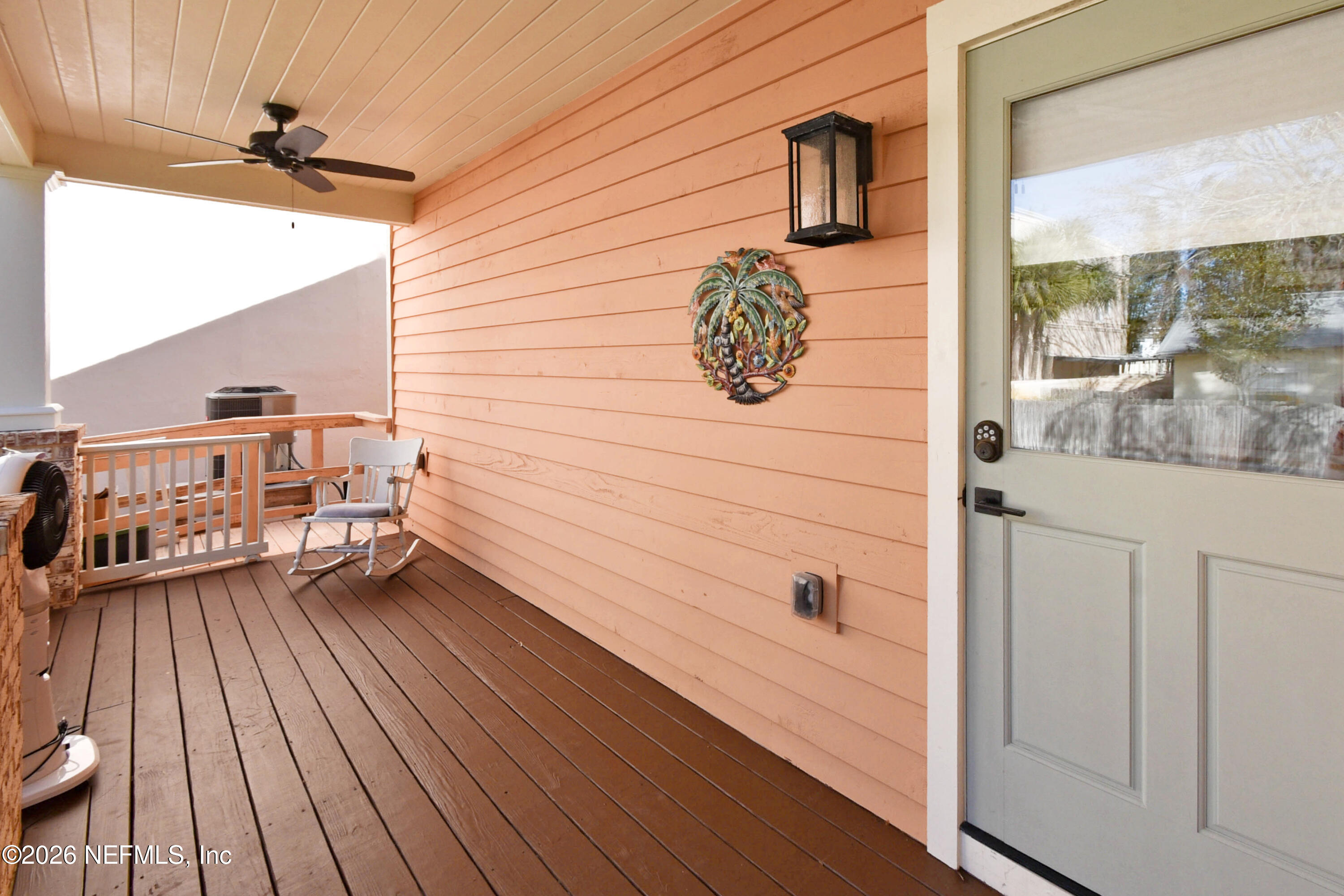 307 St George Street St. Augustine, FL 32084 - Photo 29 of 44 a view of a balcony with wooden floor