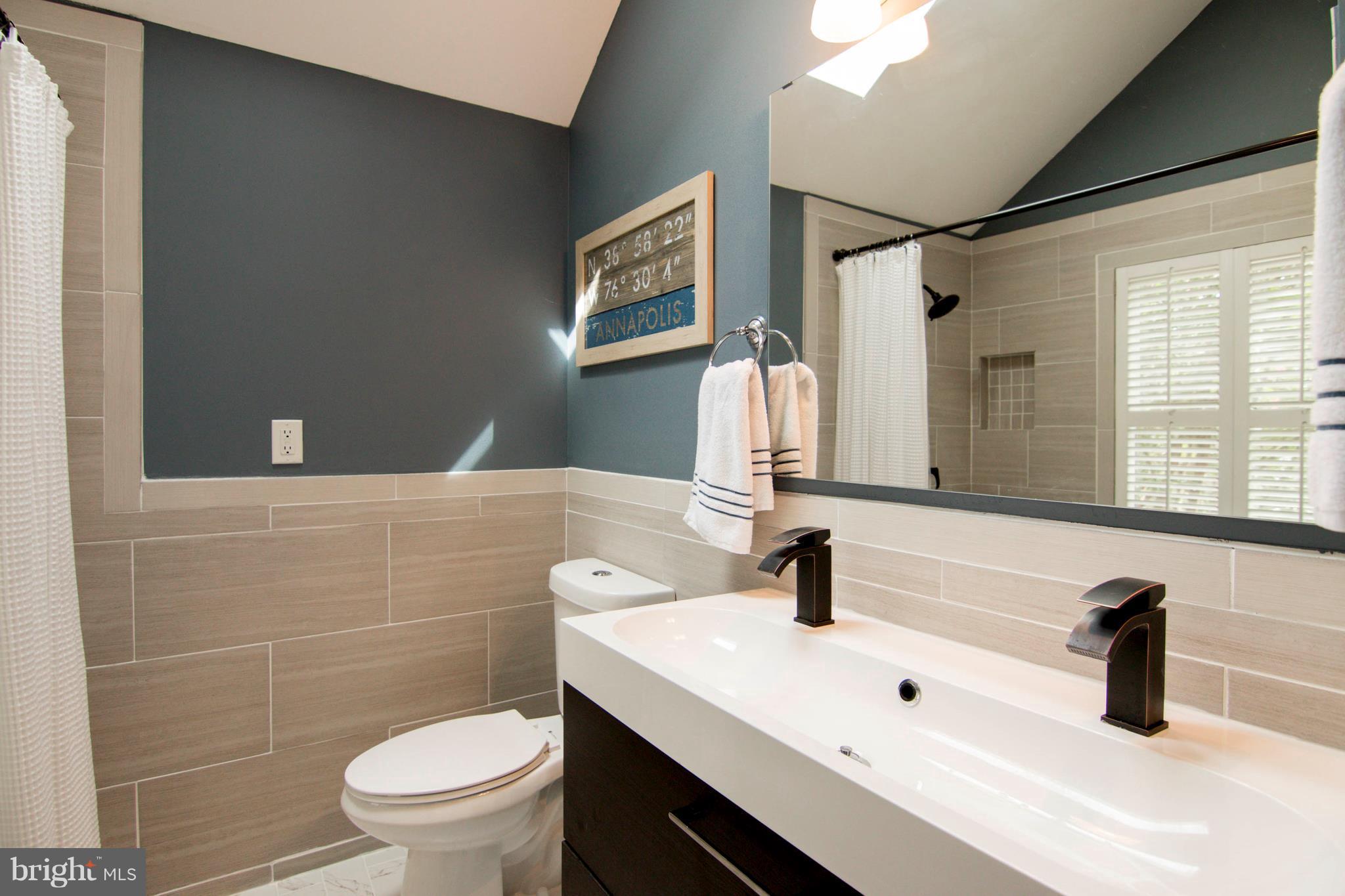722 Genessee Street Annapolis, MD 21401 - Photo 23 of 29 a bathroom with a sink a toilet and mirror