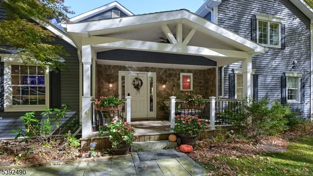 a front view of a house