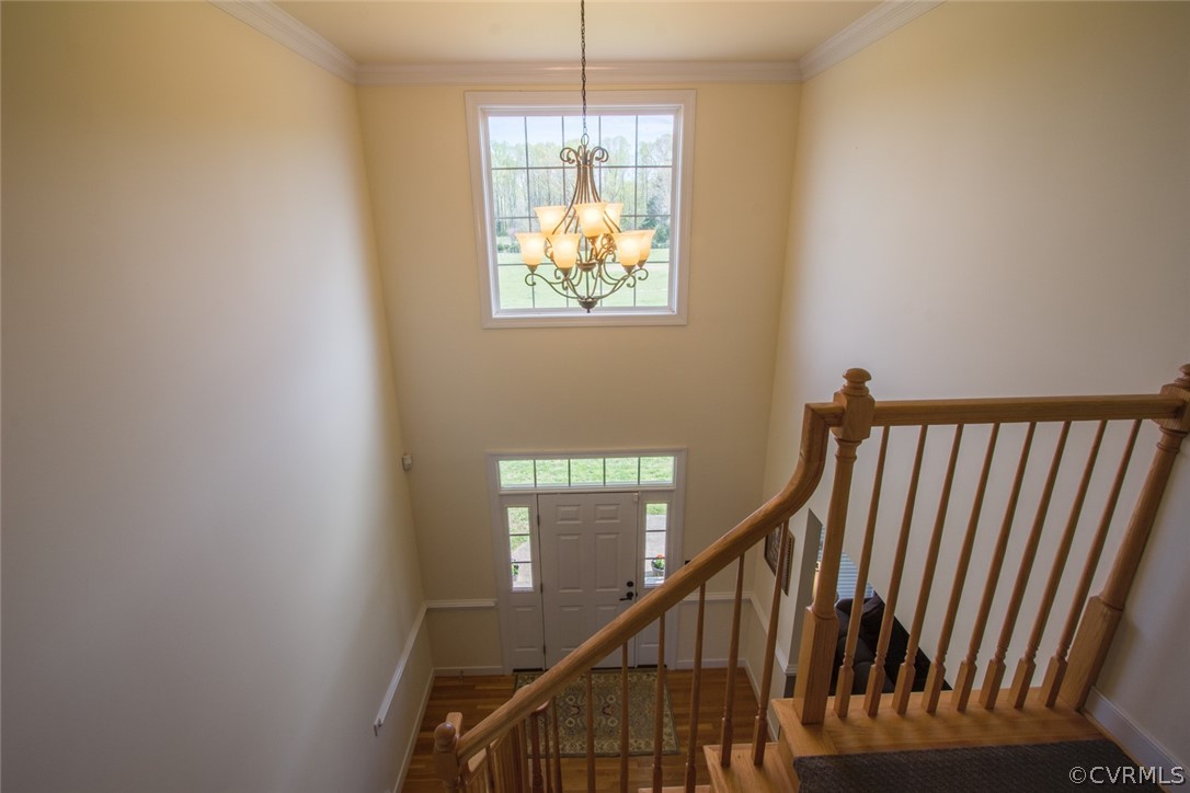 6085 Cartersville Road Powhatan, VA 23139 - Photo 29 of 50 View of foyer from second floor loft.