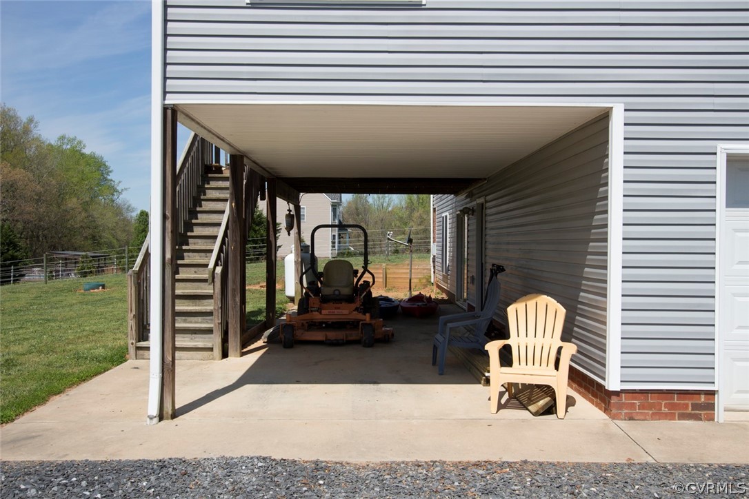 6085 Cartersville Road Powhatan, VA 23139 - Photo 43 of 50 Patio area under deck and off of basement and gara