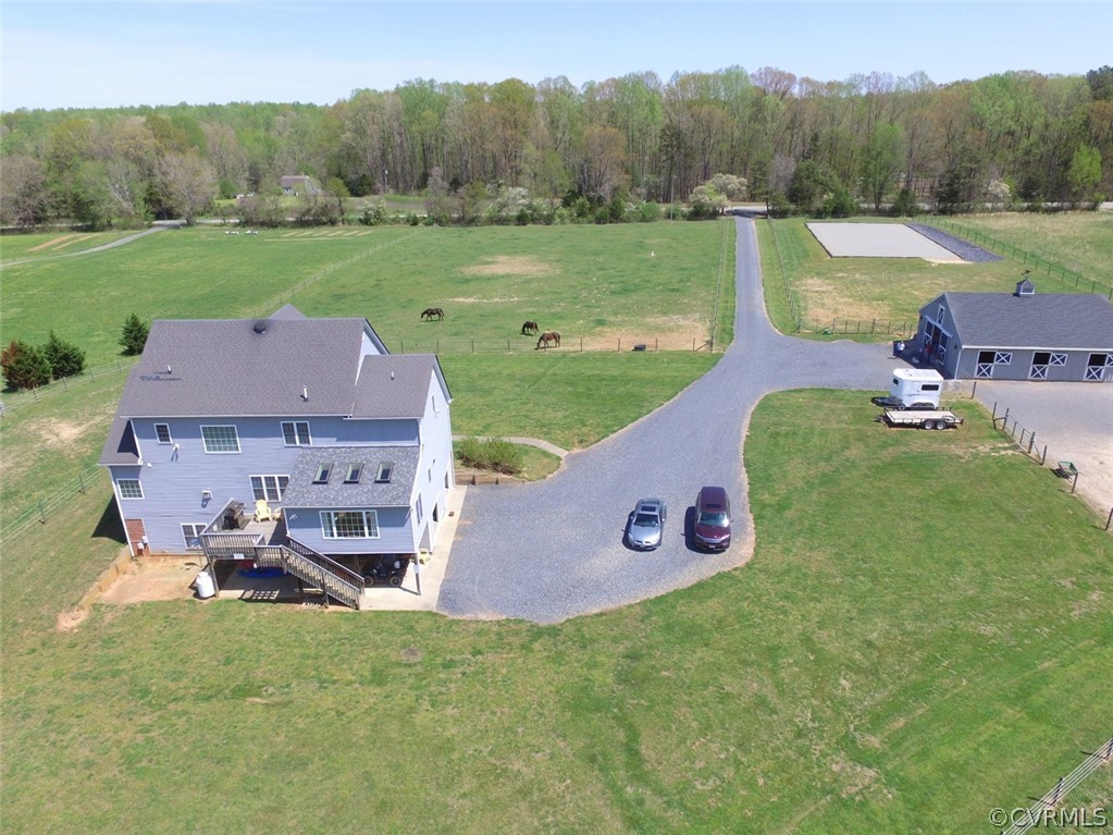 6085 Cartersville Road Powhatan, VA 23139 - Photo 50 of 50 Back of the house with side pasture, front pasture