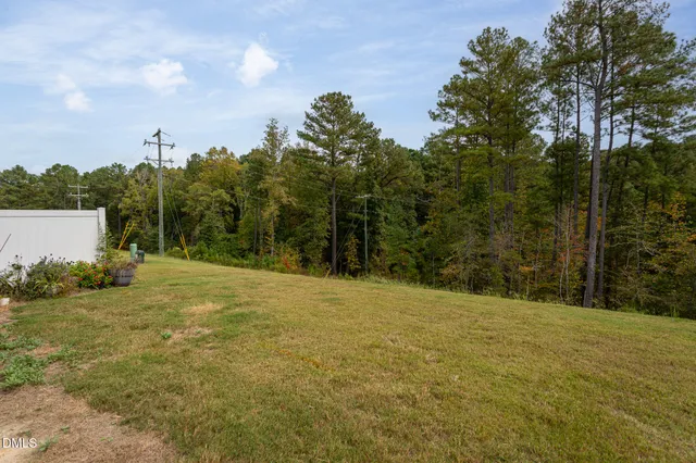 a view of a yard in front of a house