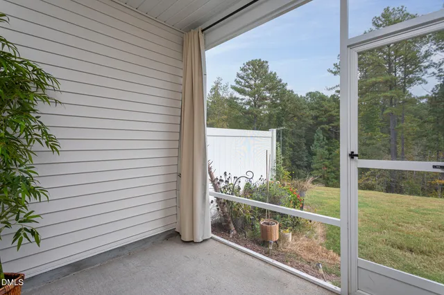 a picture of a bench in front of a door