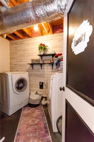 a view of a hallway with seating area