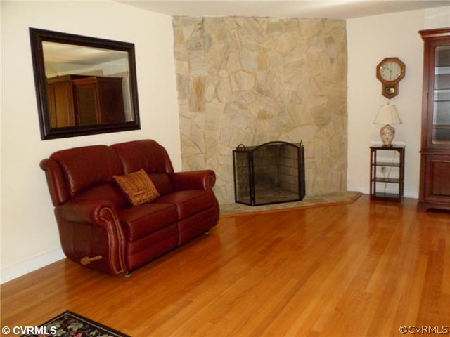 2221 Swamp Fox Road Midlothian, VA 23112 - Photo 3 of 11 Den/Family/Great Room - Floor to ceiling stone cor