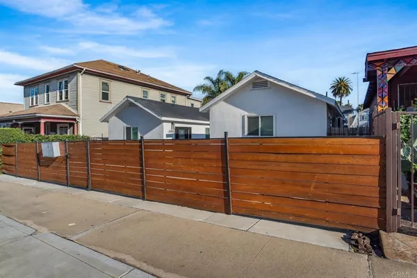 a front view of a house with a garage