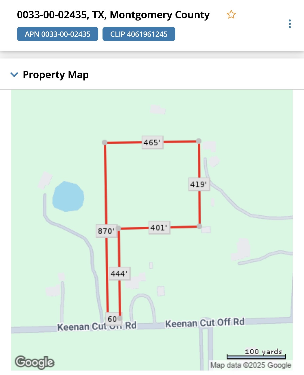 18750 Keenan Cut Off Road Montgomery, TX 77316 - Photo 13 of 43 Dimensions of land