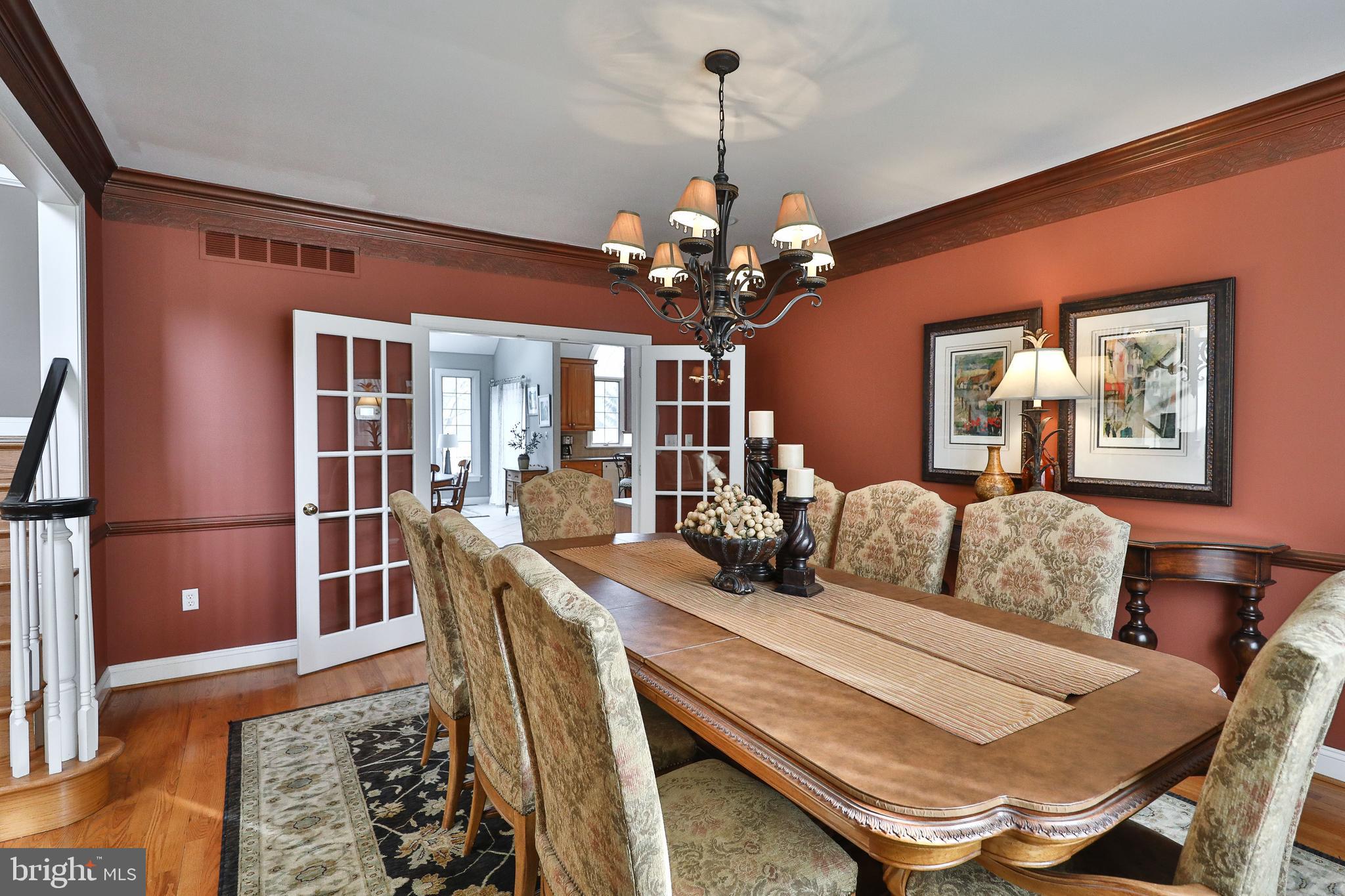 986 North Penn Oak Road Ambler, PA 19002 - Photo 5 of 48 Dining Room w/ Glass Paneled Doors