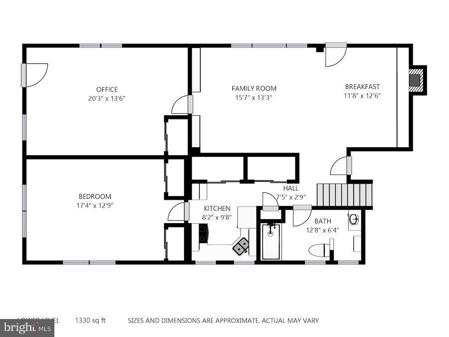 6207 Arkendale Road Alexandria, VA 22307 - Photo 30 of 30 Lower Level Floor Plan