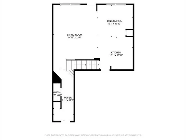 a picture of a bench in a white building