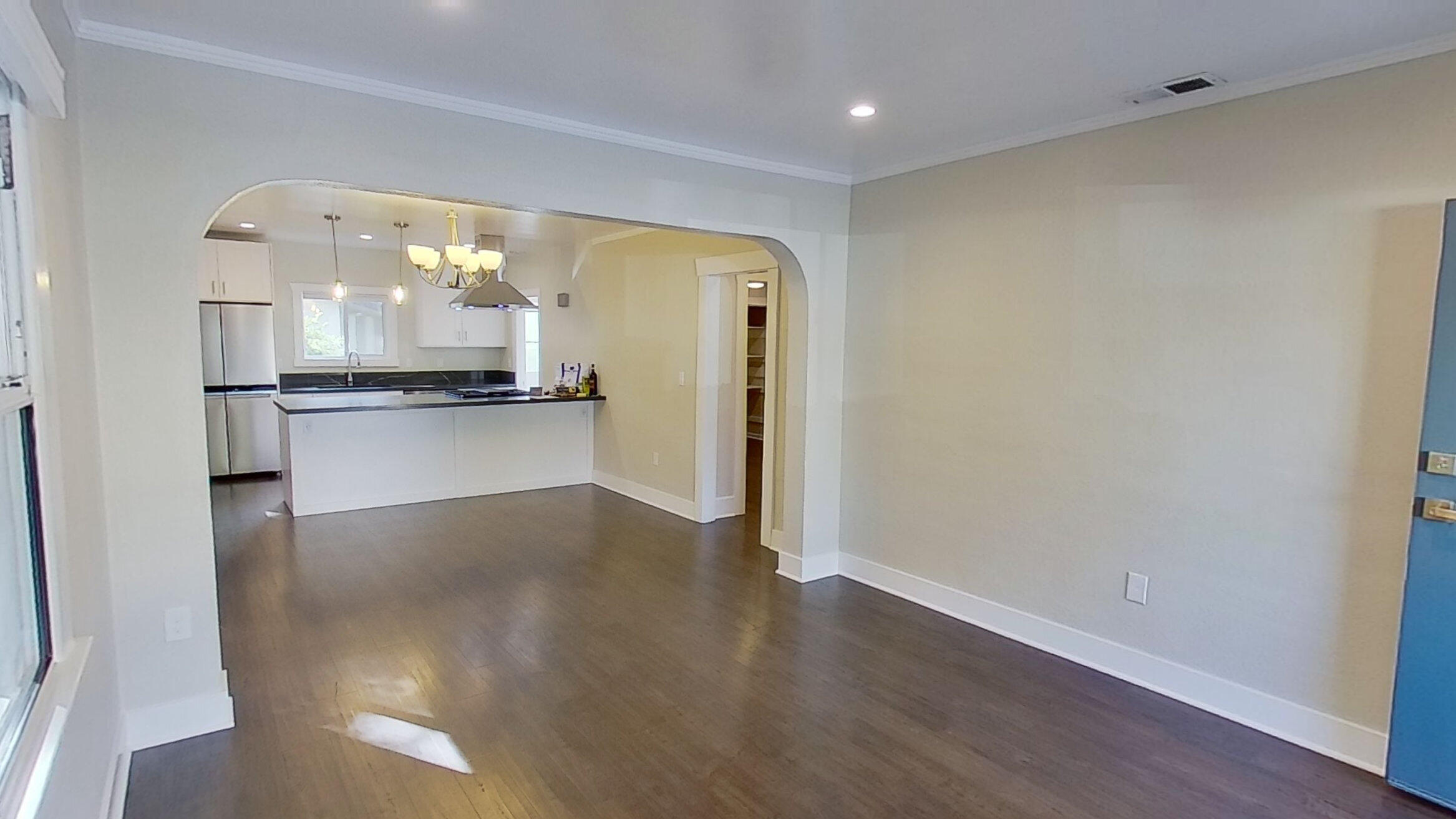 2019 Castillo Street Santa Barbara, CA 93105 - Photo 11 of 24 a view of a kitchen with a sink and wooden floor