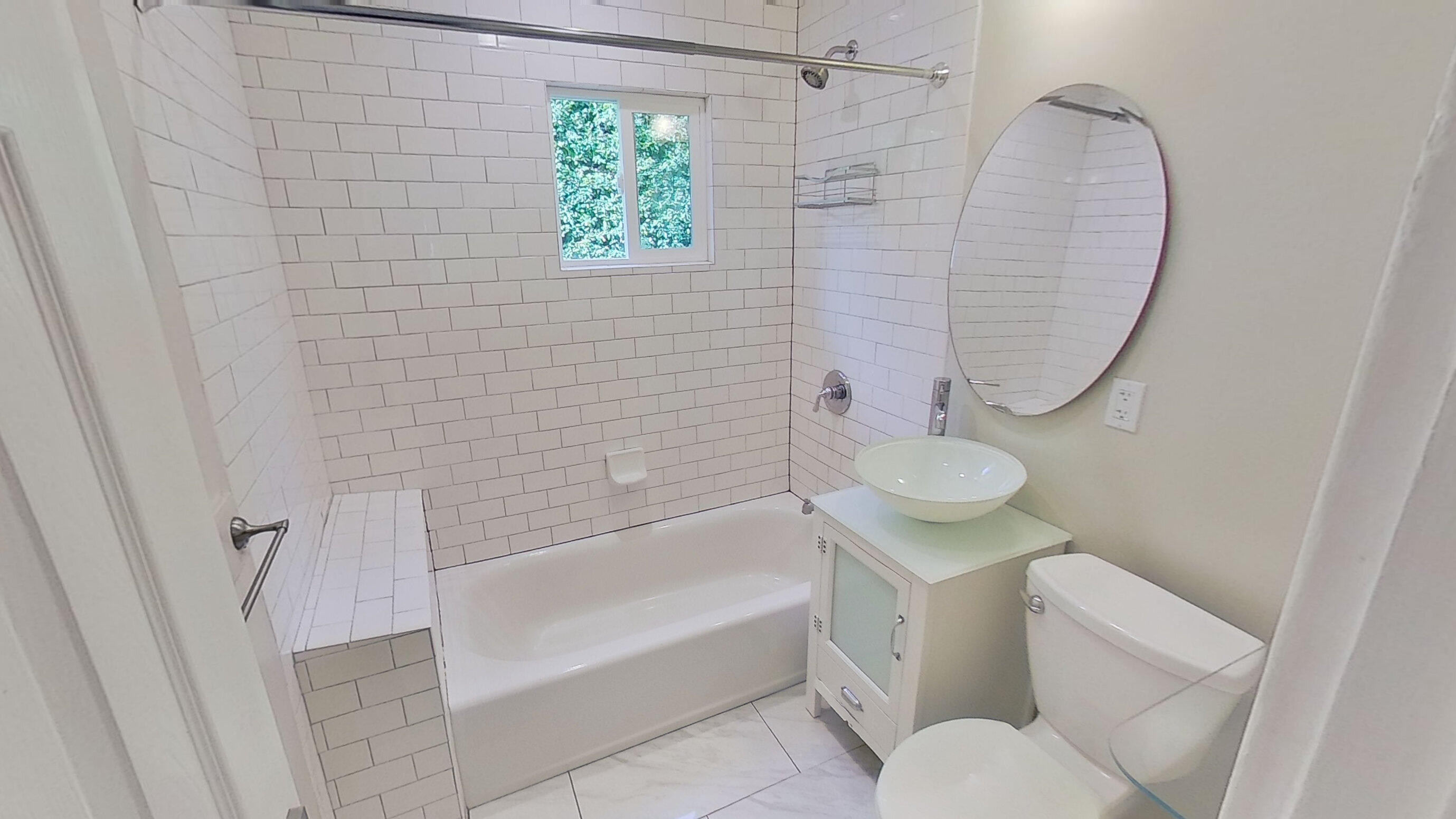 2019 Castillo Street Santa Barbara, CA 93105 - Photo 12 of 24 a bathroom with a sink toilet and shower