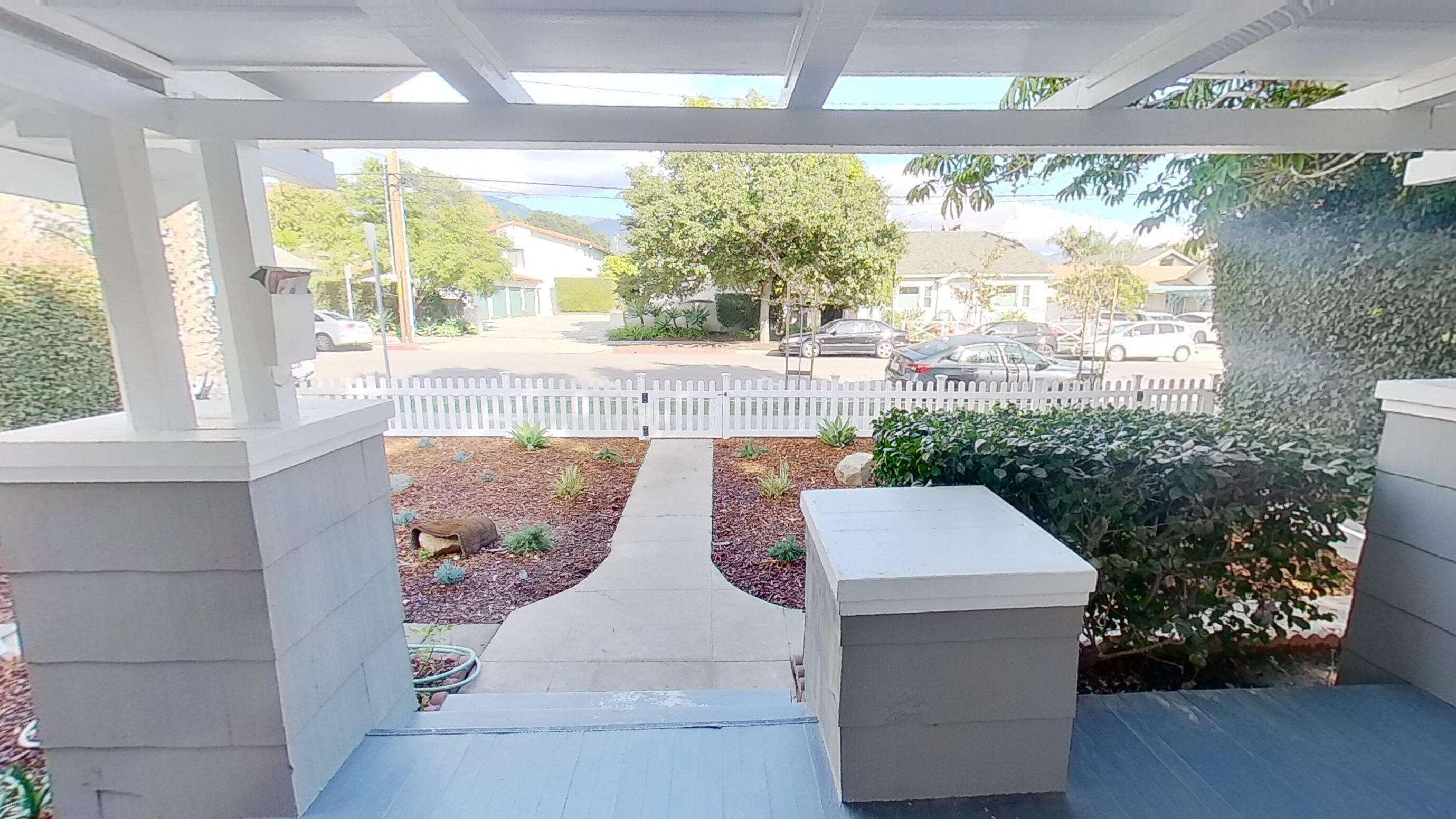 2019 Castillo Street Santa Barbara, CA 93105 - Photo 7 of 24 a view of a patio with table and chairs and potted plants