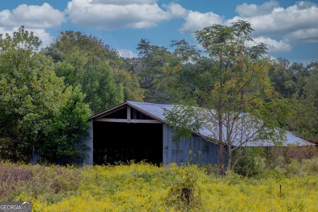 a view of a green field