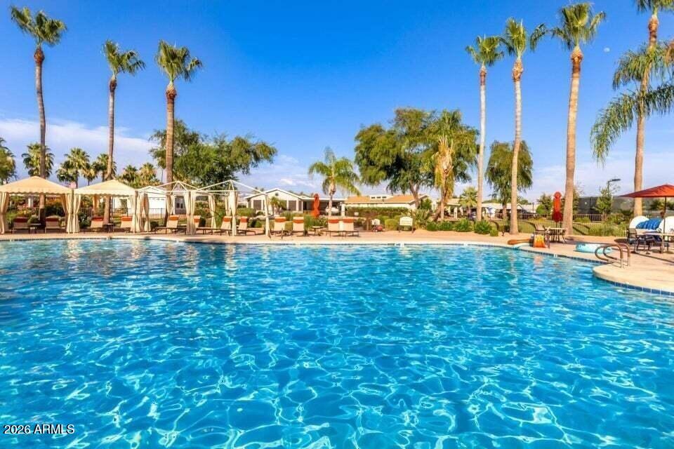 2550 South Ellsworth Road, Unit 46 Mesa, AZ 85209 - Photo 46 of 47 a view of a water with palm trees