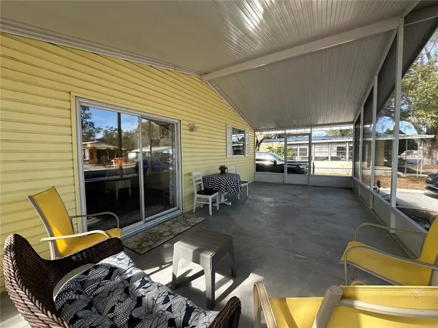 a view of outdoor space with seating