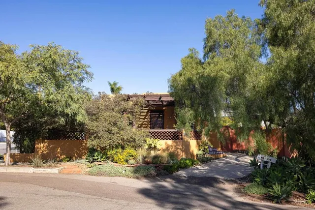 a outdoor view with a sitting space