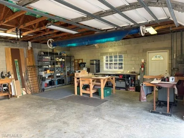 a view of car garage