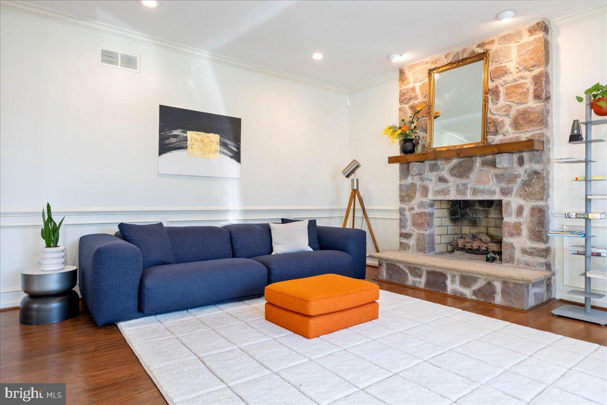 1488 Heather Ridge Drive Newtown, PA 18940 - Photo 21 of 46 a living room with furniture and a fireplace