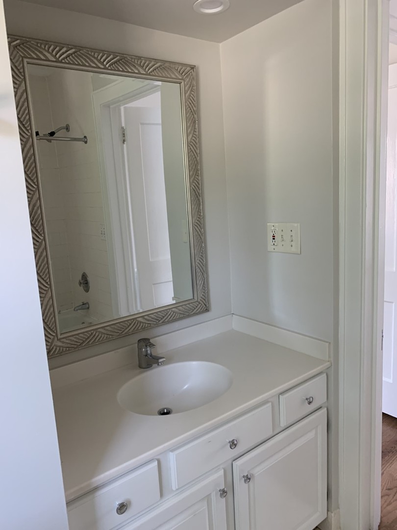 2125 Illinois Road Northbrook, IL 60062 - Photo 4 of 5 a bathroom with a sink and a large mirror