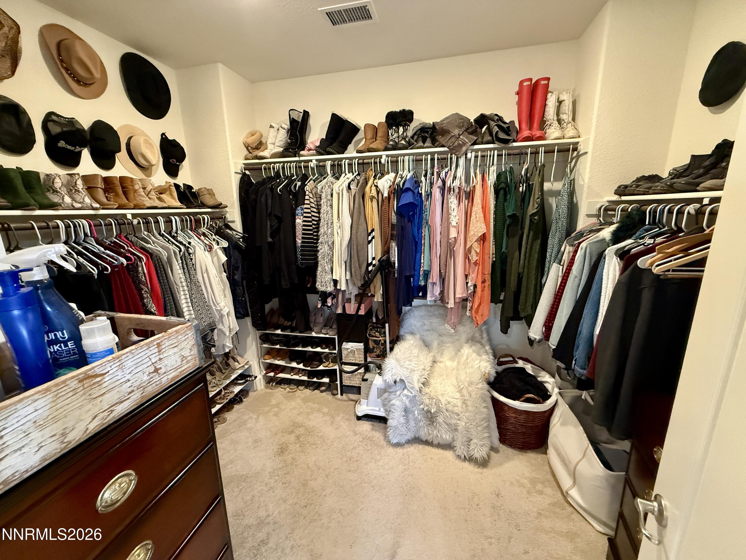 9766 Pachuca Drive Reno, NV 89521 - Photo 30 of 59 a view of walk in closet with clothes and shoes