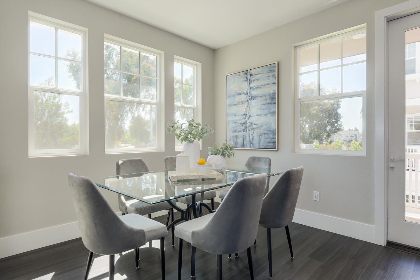 388 Circuit Way Mountain View, CA 94043 - Photo 13 of 26 a view of a dining room with furniture and wooden floor