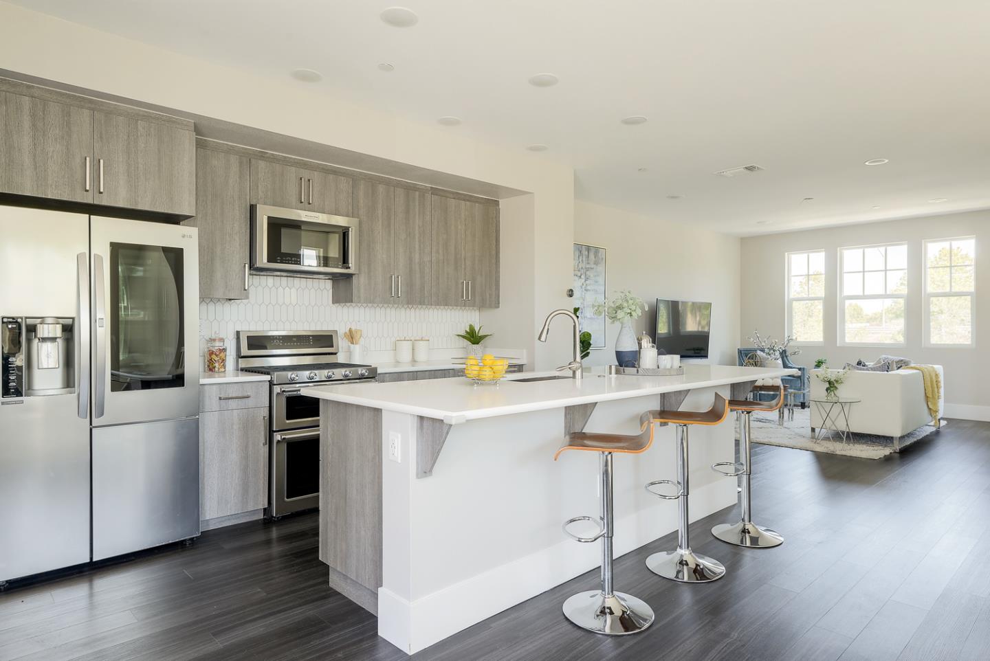 388 Circuit Way Mountain View, CA 94043 - Photo 10 of 26 a kitchen with a sink cabinets and wooden floor