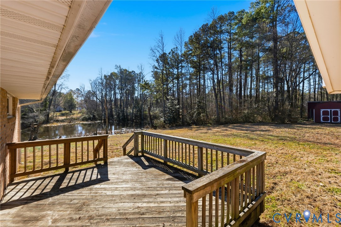 6106 Lewis Road Petersburg, VA 23803 - Photo 18 of 29 a view of balcony with wooden fence