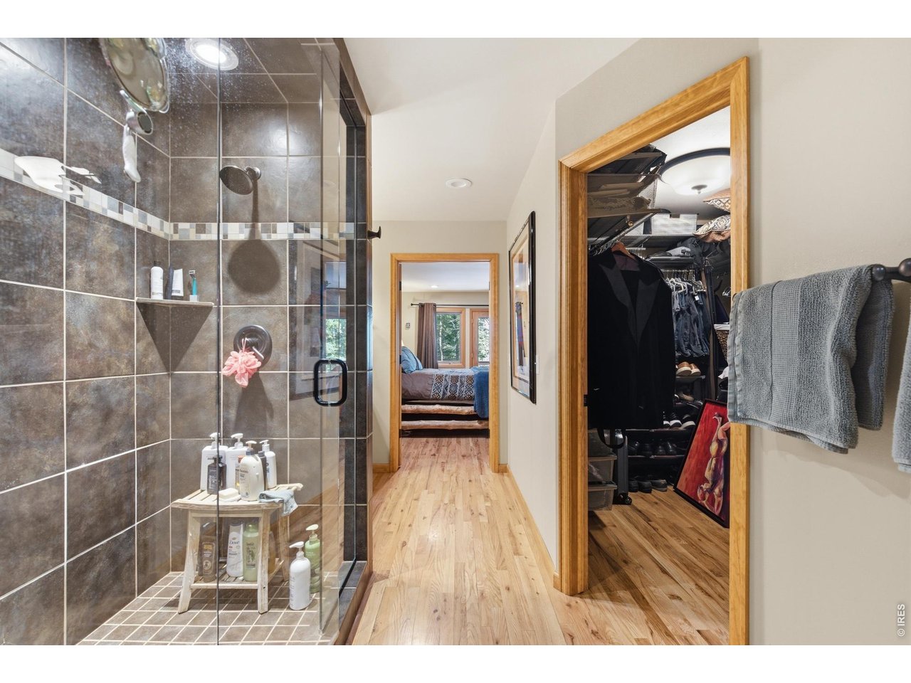 4079 Little Valley Road Estes Park, CO 80517 - Photo 22 of 39 a view of a living room and bathroom