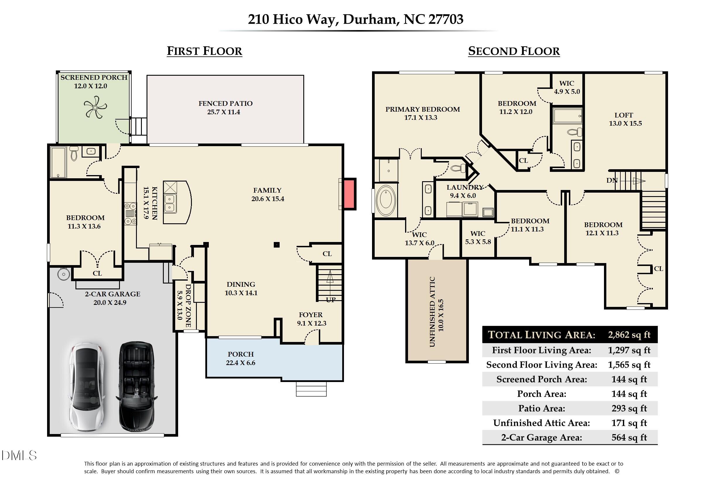 210 Hico Way Durham, NC 27703 - Photo 39 of 39 Floor Plan - MLS Photos (60)