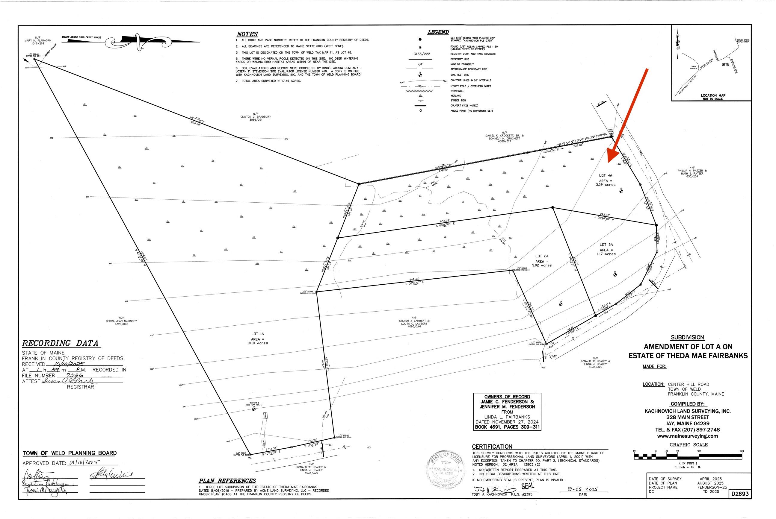 4 Center Hill Road Weld, ME 04285 - Photo 3 of 13 4A Center Hill Land - Map