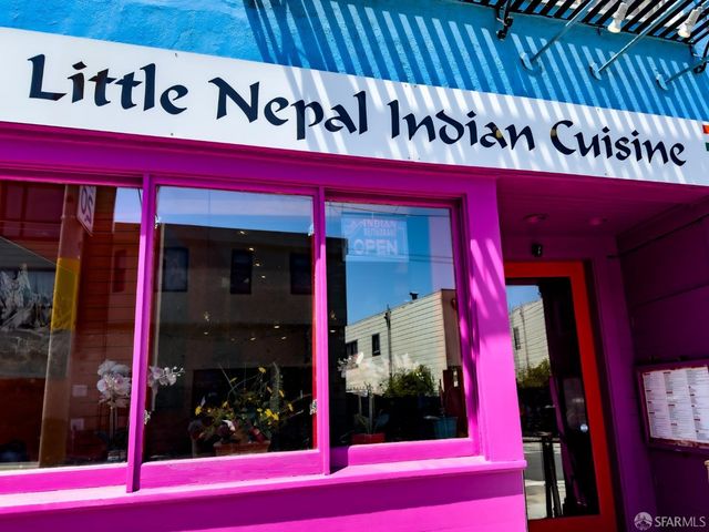 a sign that is on the side of a building