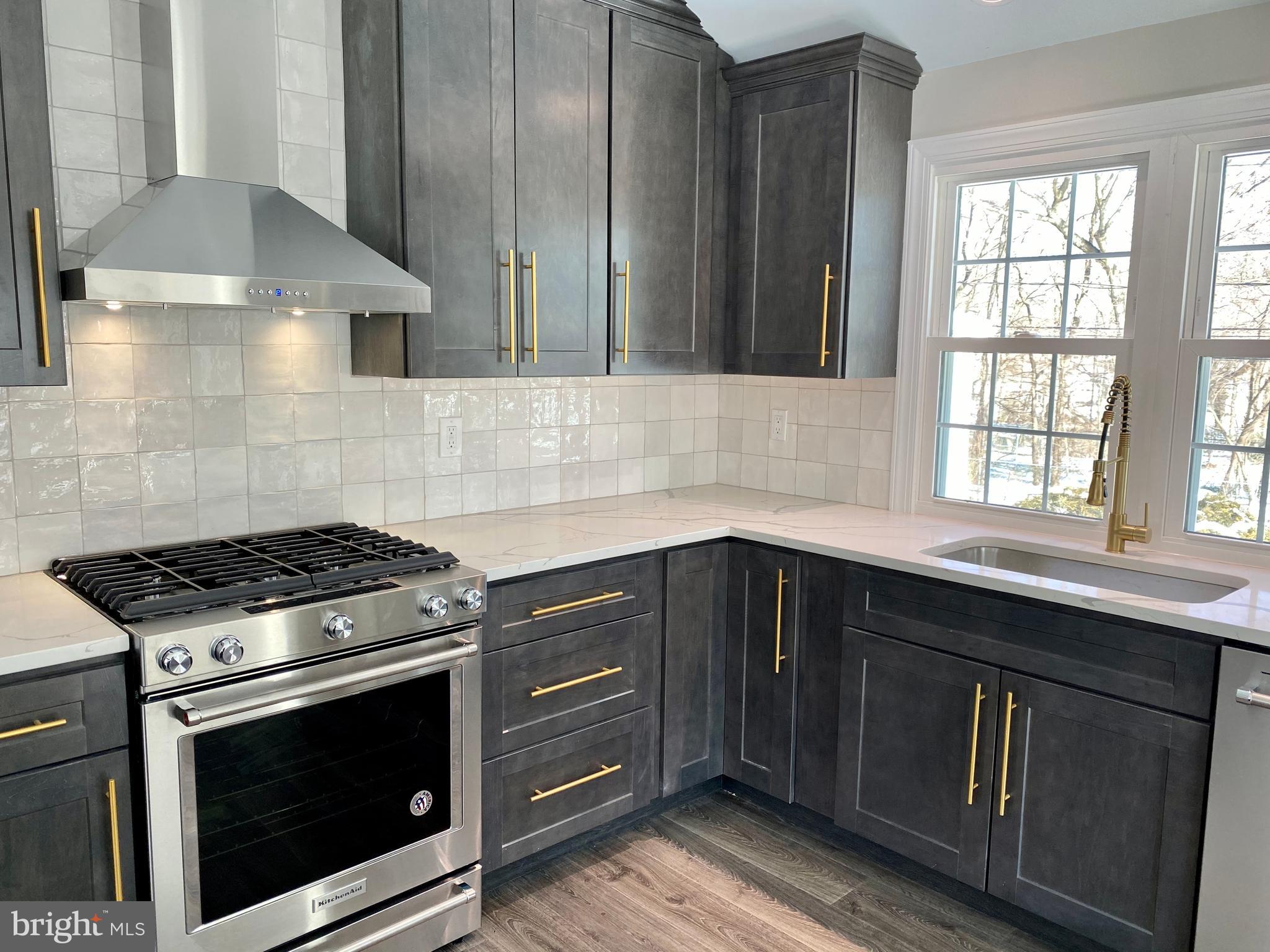 2417 Shellpot Drive Wilmington, DE 19803 - Photo 8 of 18 a kitchen with granite countertop a stove and a sink