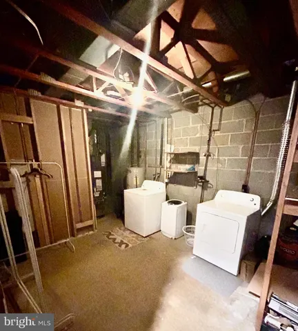 a room with table and chairs