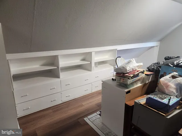 a room with storage and utility room