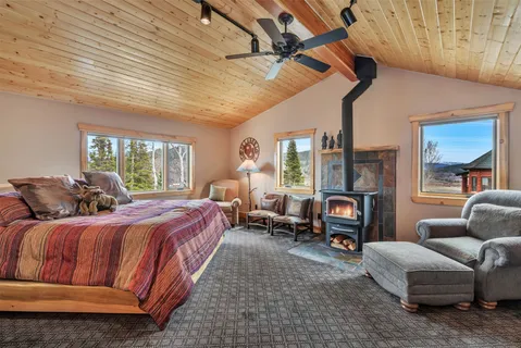 a living room with furniture rug and window
