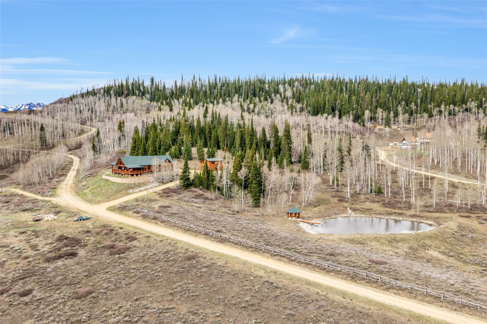 26755 Little Hawk Lane Clark, CO 80428 - Photo 9 of 47 a view of a yard with a house